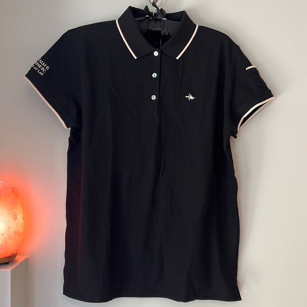 Antigua Women's Golf Shirt Large EMBOSSED